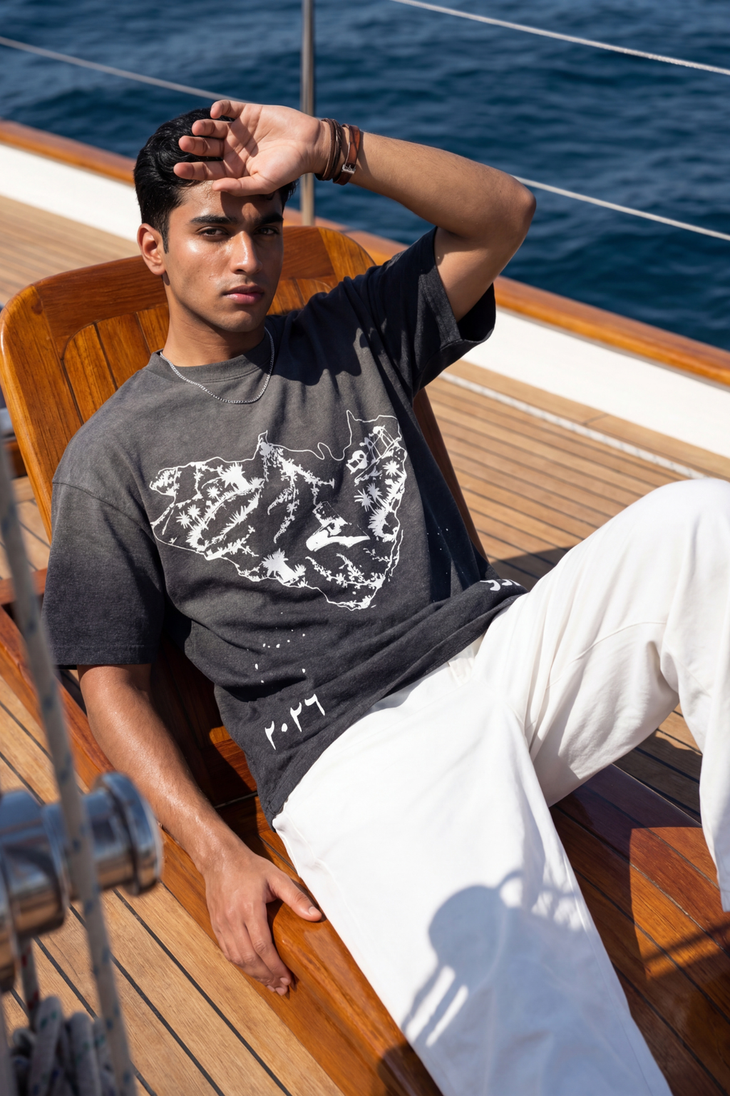 GREY ARAB TSHIRT