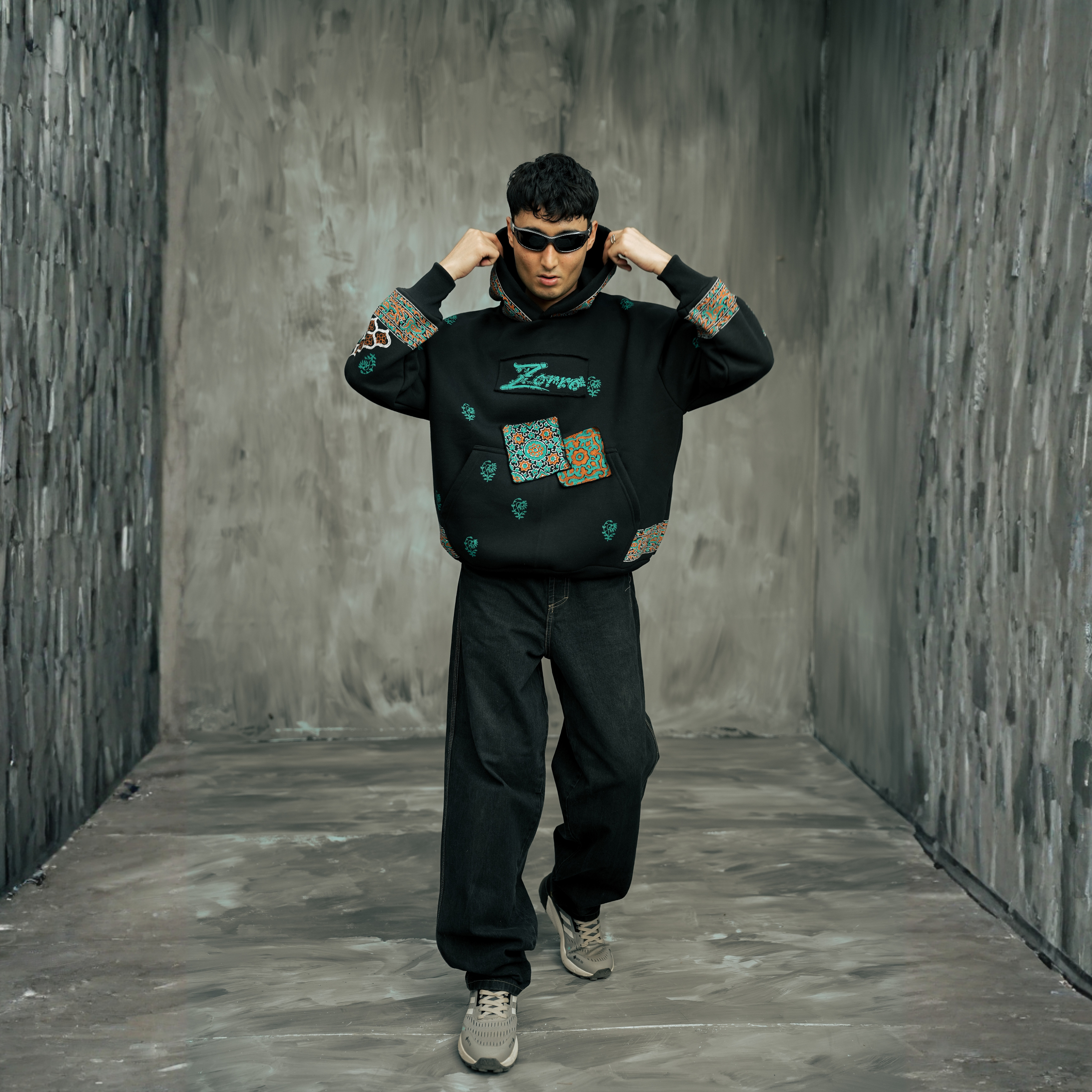 BAAGH BLOCK PRINT HOODIE