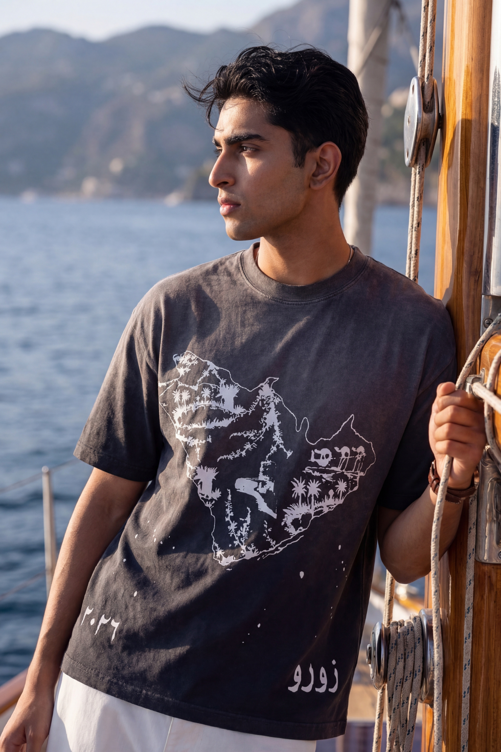 GREY ARAB TSHIRT